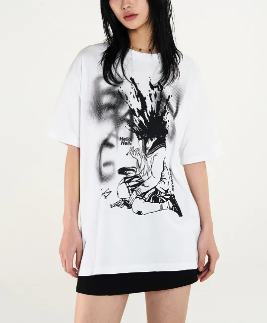 Odd Studio  |Unisex U-Neck Cotton Oversized T-Shirts