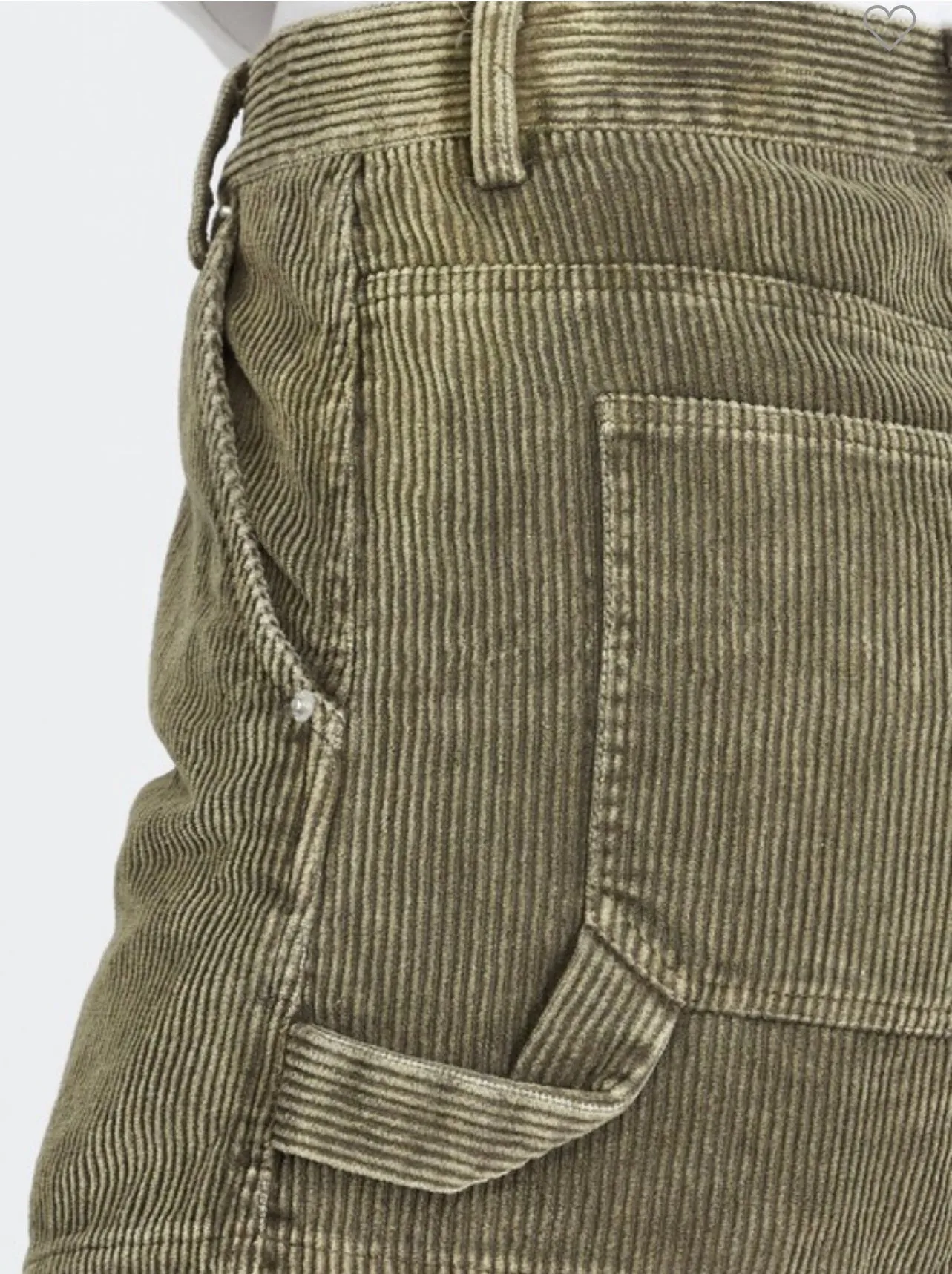 Olive Corduroy Shorts