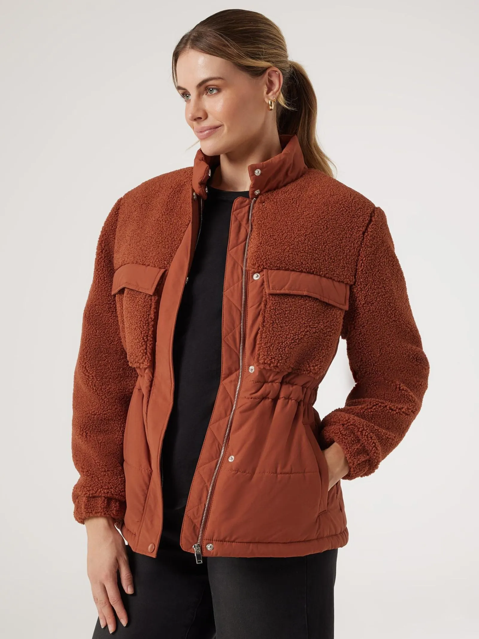 Paige Teddy Puffer Jacket