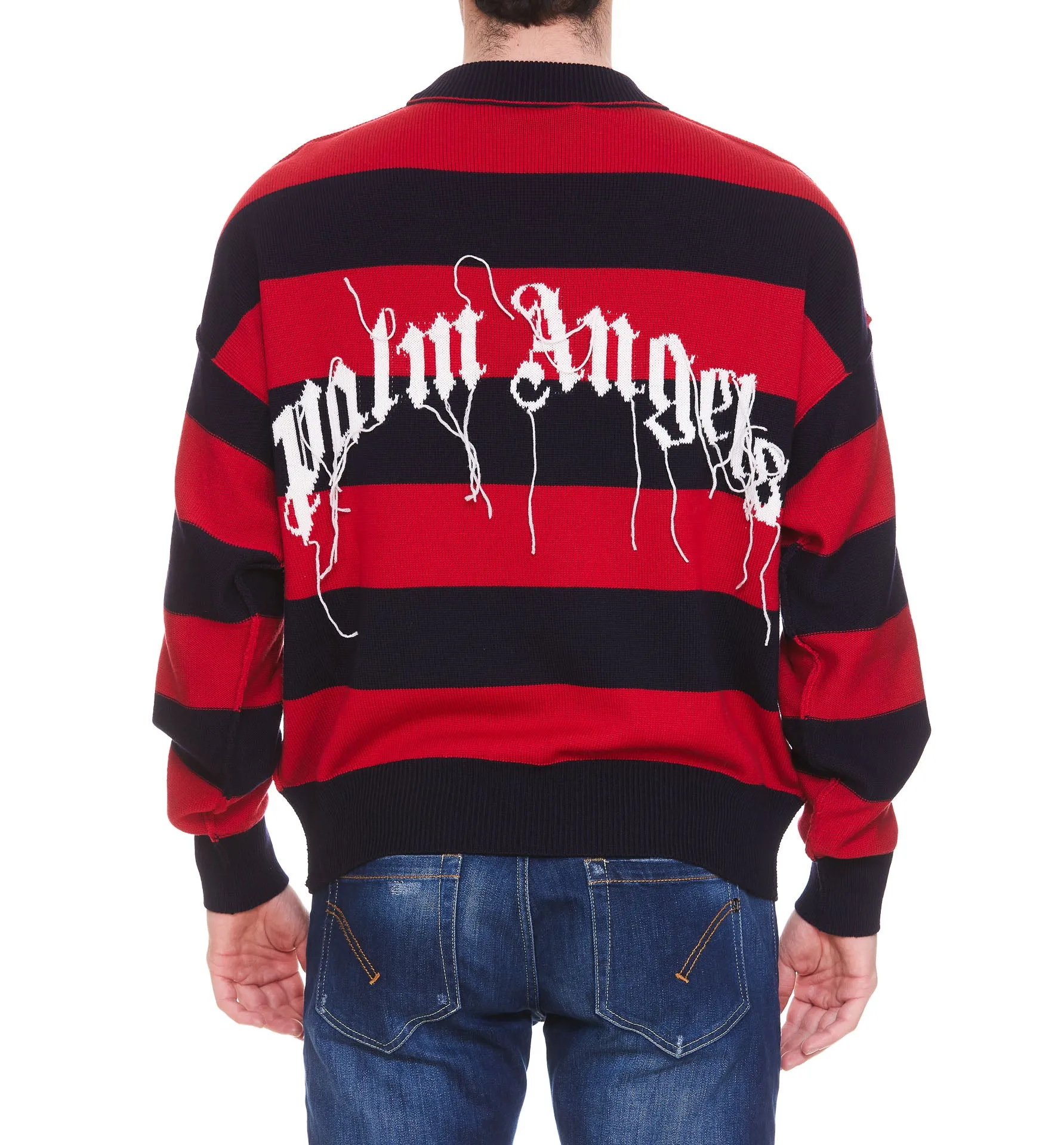 Palm Angels Striped Sweatshirt