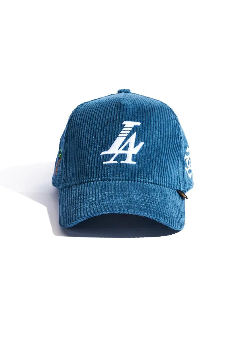 PARADISE LA Blue Corduroy Hat - Reference