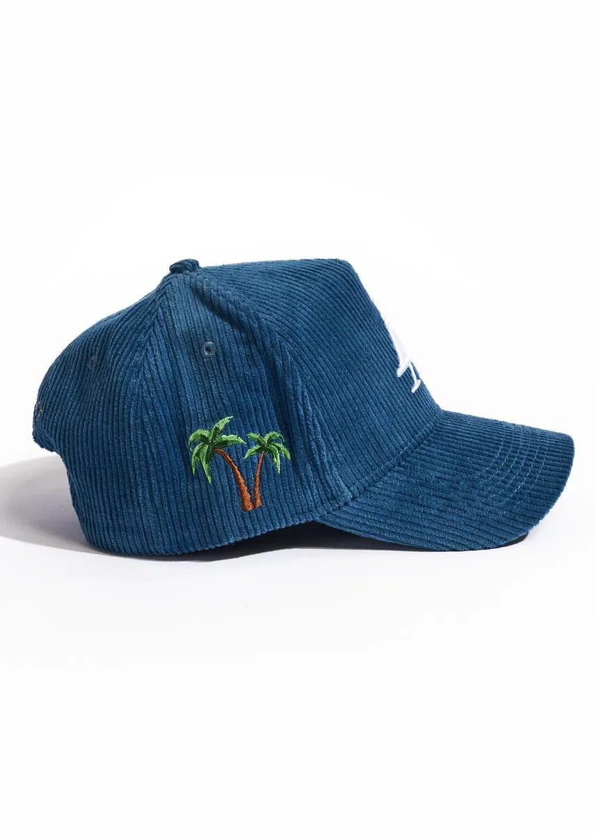 PARADISE LA Blue Corduroy Hat - Reference