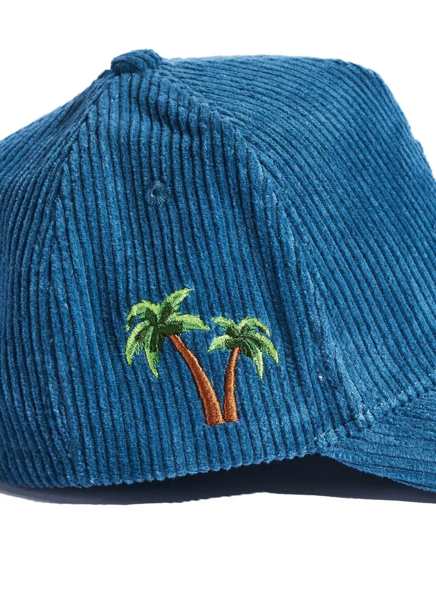 PARADISE LA Blue Corduroy Hat - Reference