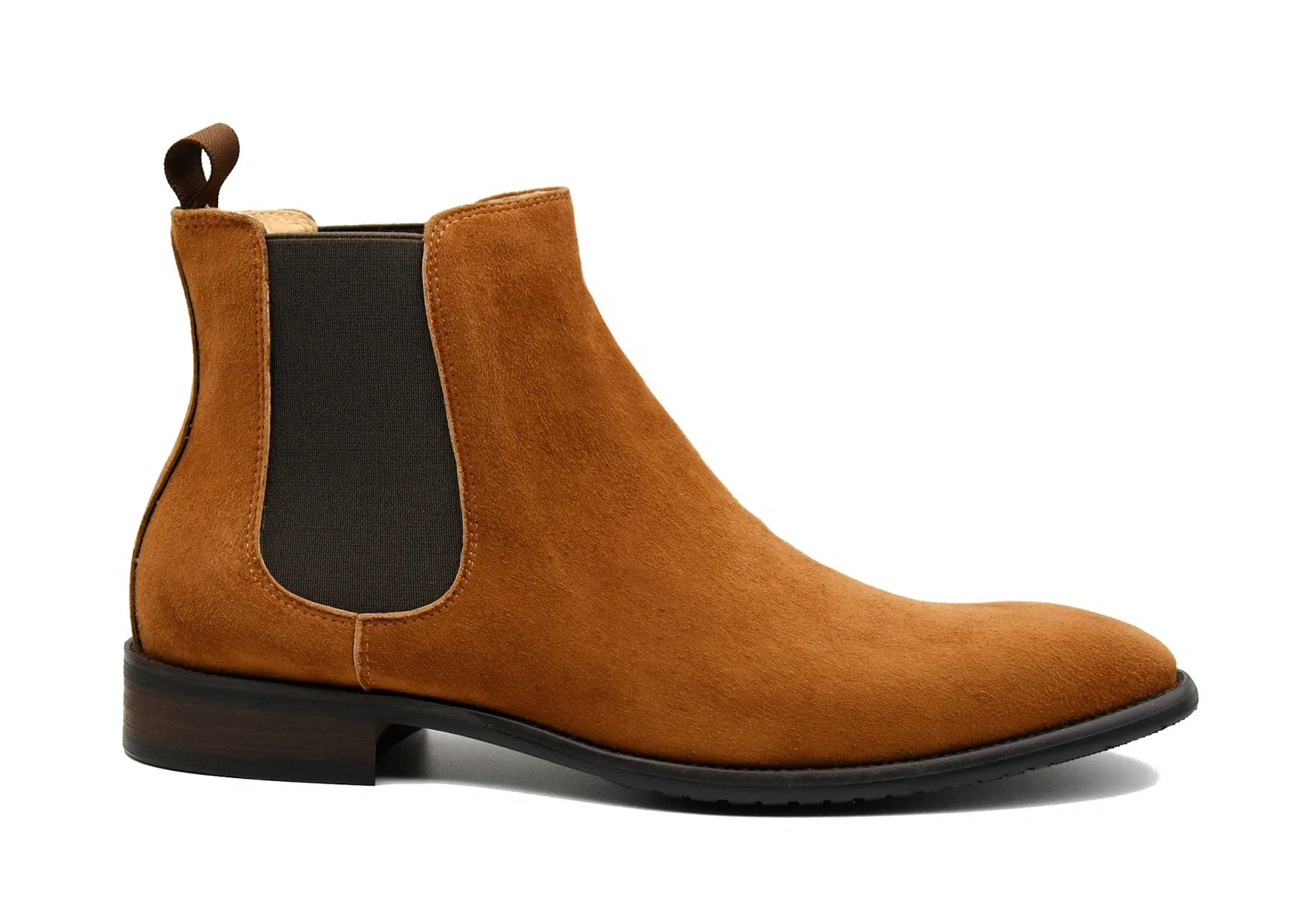 Paris Tan Suede Chelsea Boot.