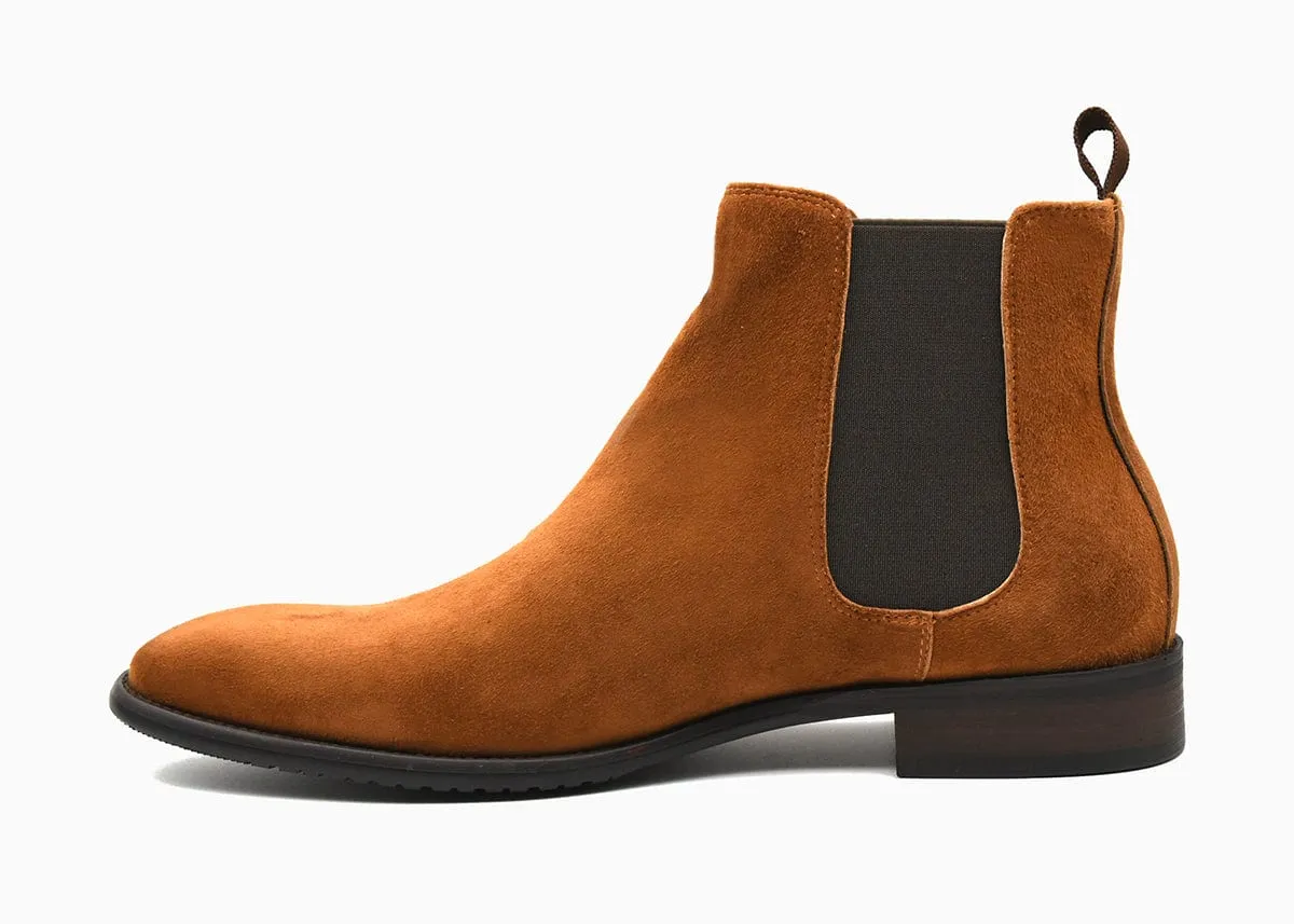 Paris Tan Suede Chelsea Boot.