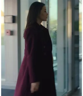 Partner Track Arden Cho Purple Wool Coat