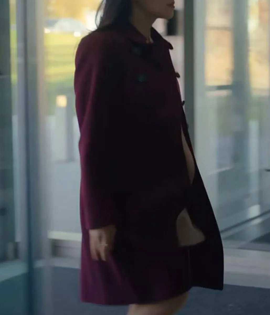 Partner Track Arden Cho Purple Wool Coat