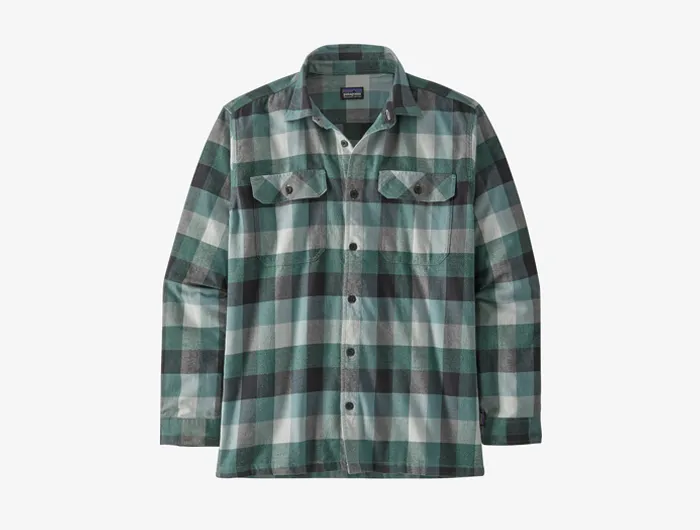 Patagonia Men's Long-Sleeved Organic Cotton Midweight Fjord Flannel Shirt