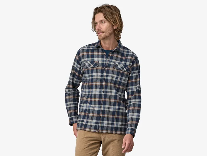 Patagonia Men's Long-Sleeved Organic Cotton Midweight Fjord Flannel Shirt