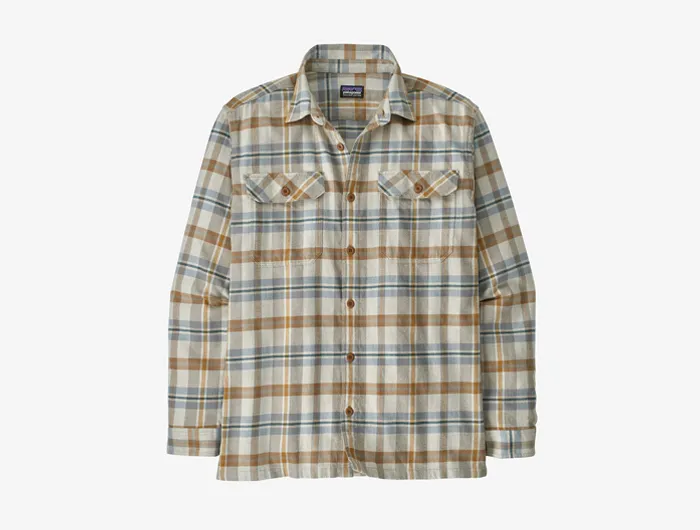 Patagonia Men's Long-Sleeved Organic Cotton Midweight Fjord Flannel Shirt