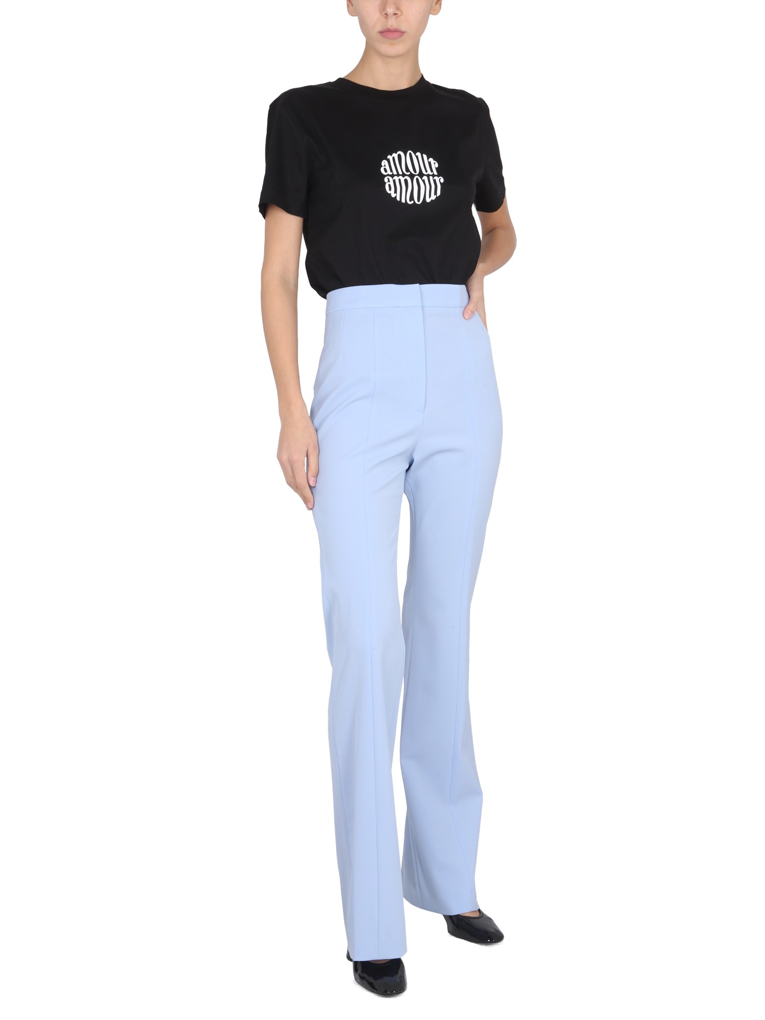 Patou wool flared pants