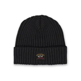 Paul & Shark Black Logo Beanie