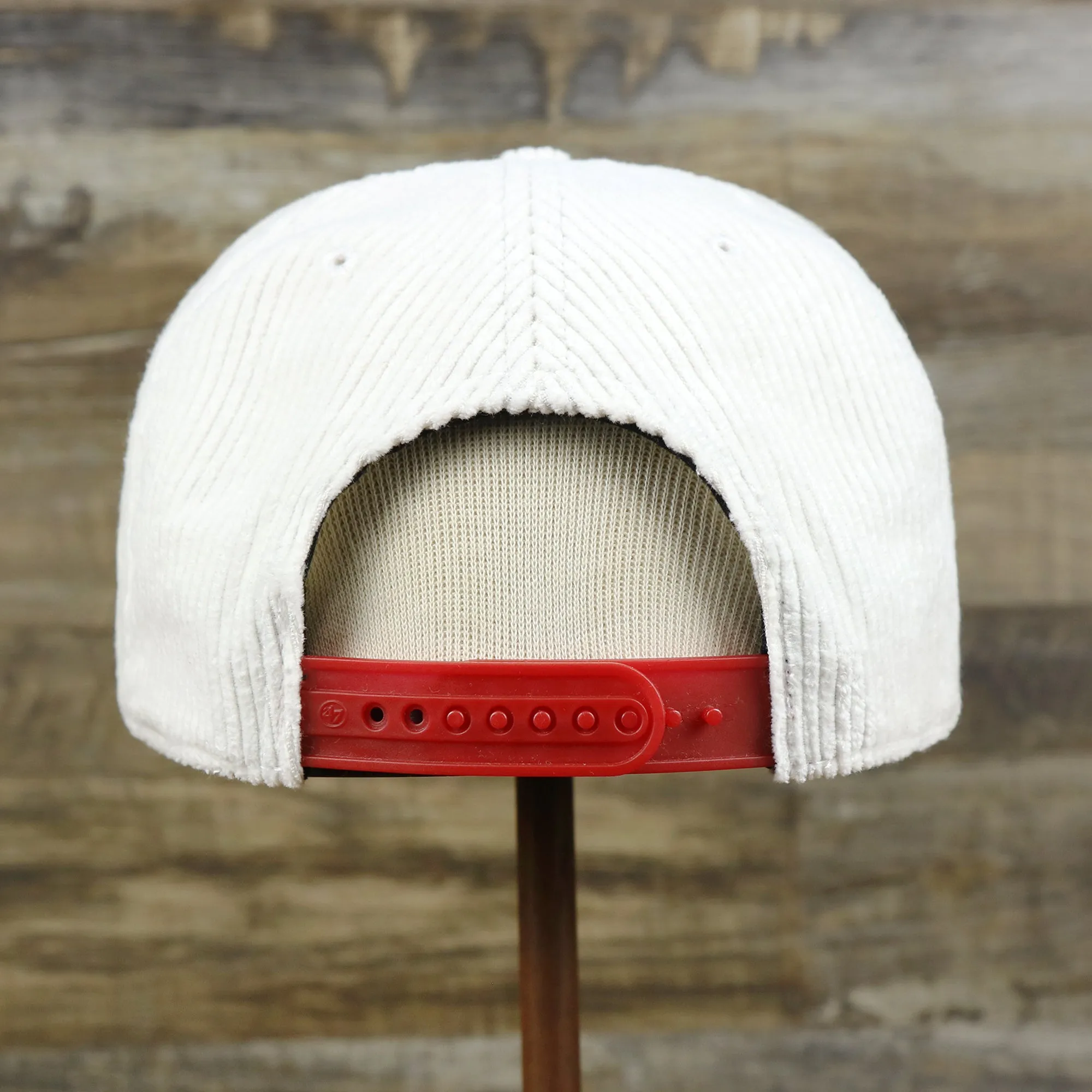 Philadelphia Phillies Corduroy Snapback Hat | White Corduroy Snap Cap - Buy Now