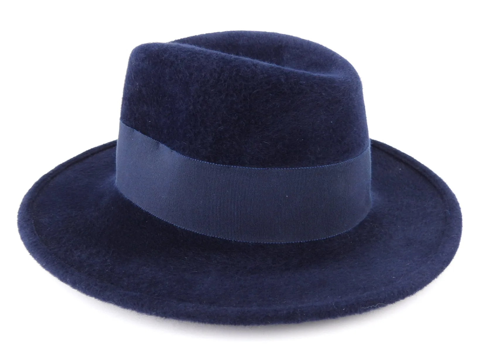 Philip Treacy Navy Blue Bucket Hat is a popular and stylish wool felt hat (DW442)