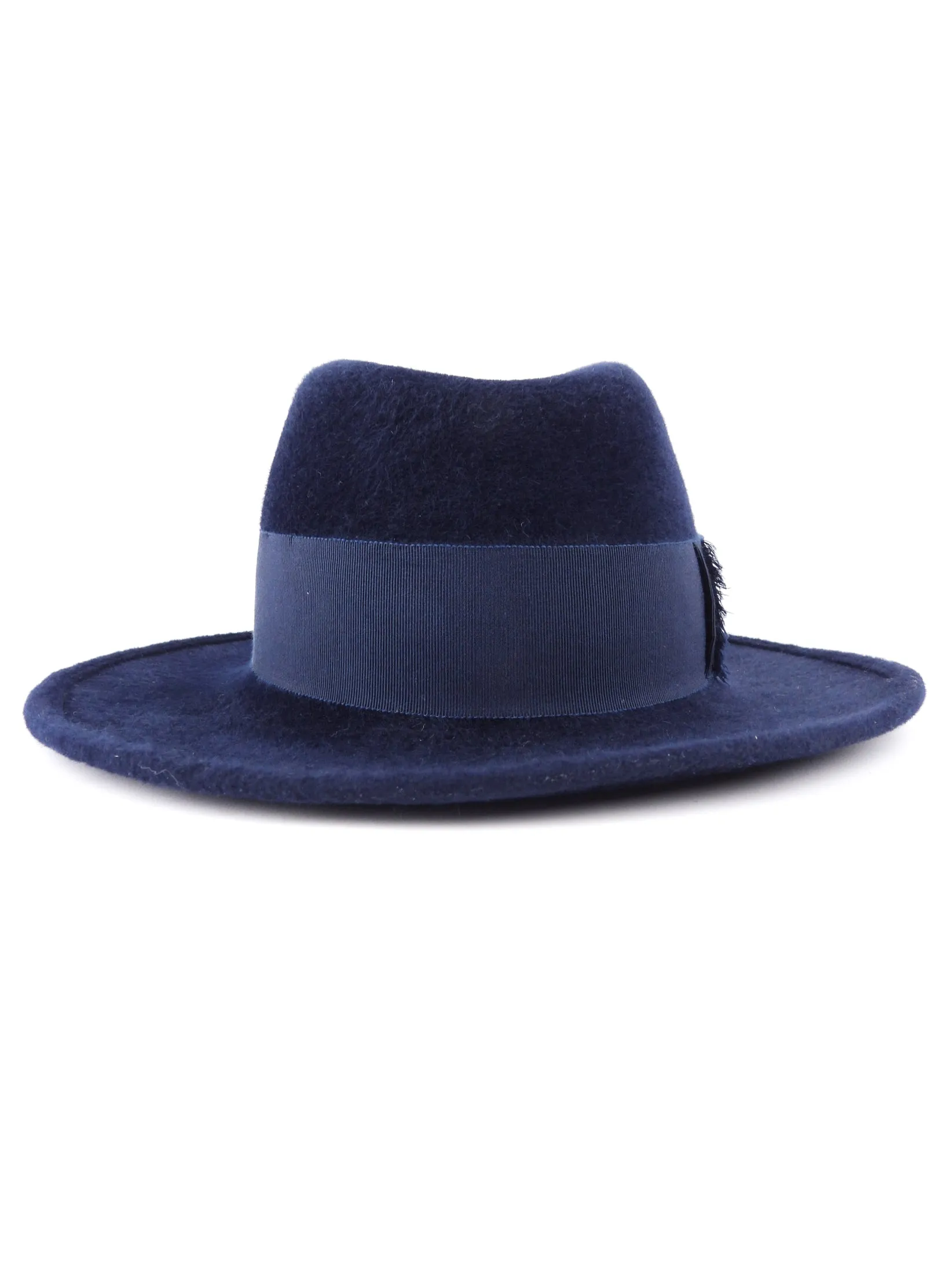 Philip Treacy Navy Blue Bucket Hat is a popular and stylish wool felt hat (DW442)