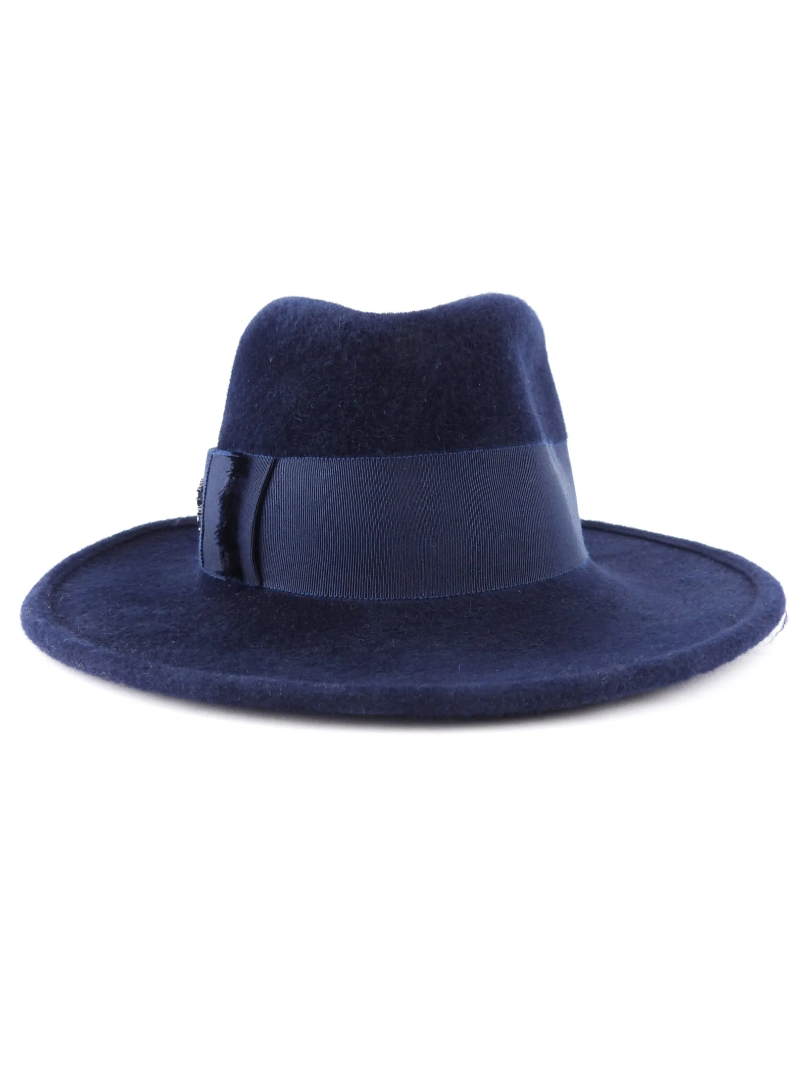 Philip Treacy Navy Blue Bucket Hat is a popular and stylish wool felt hat (DW442)