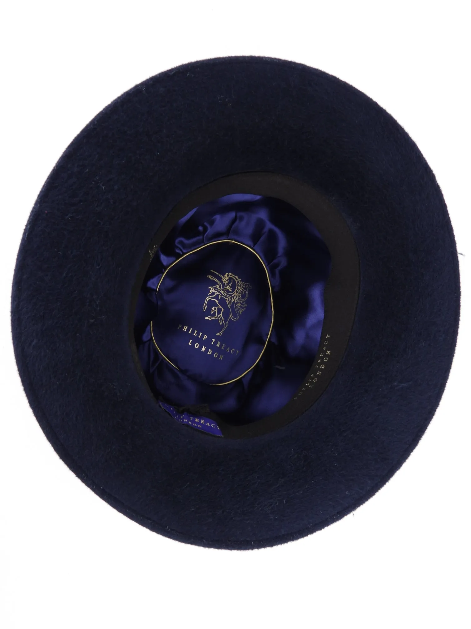 Philip Treacy Navy Blue Bucket Hat is a popular and stylish wool felt hat (DW442)