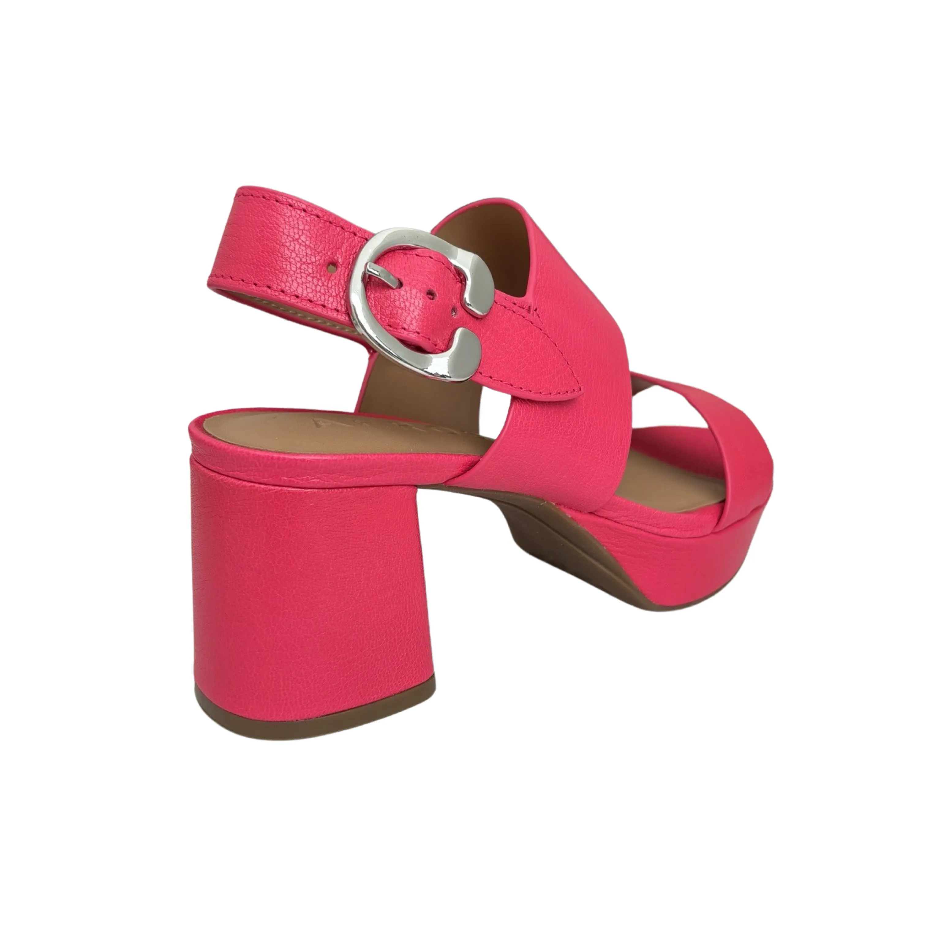 Pink Leather Camera Sandal