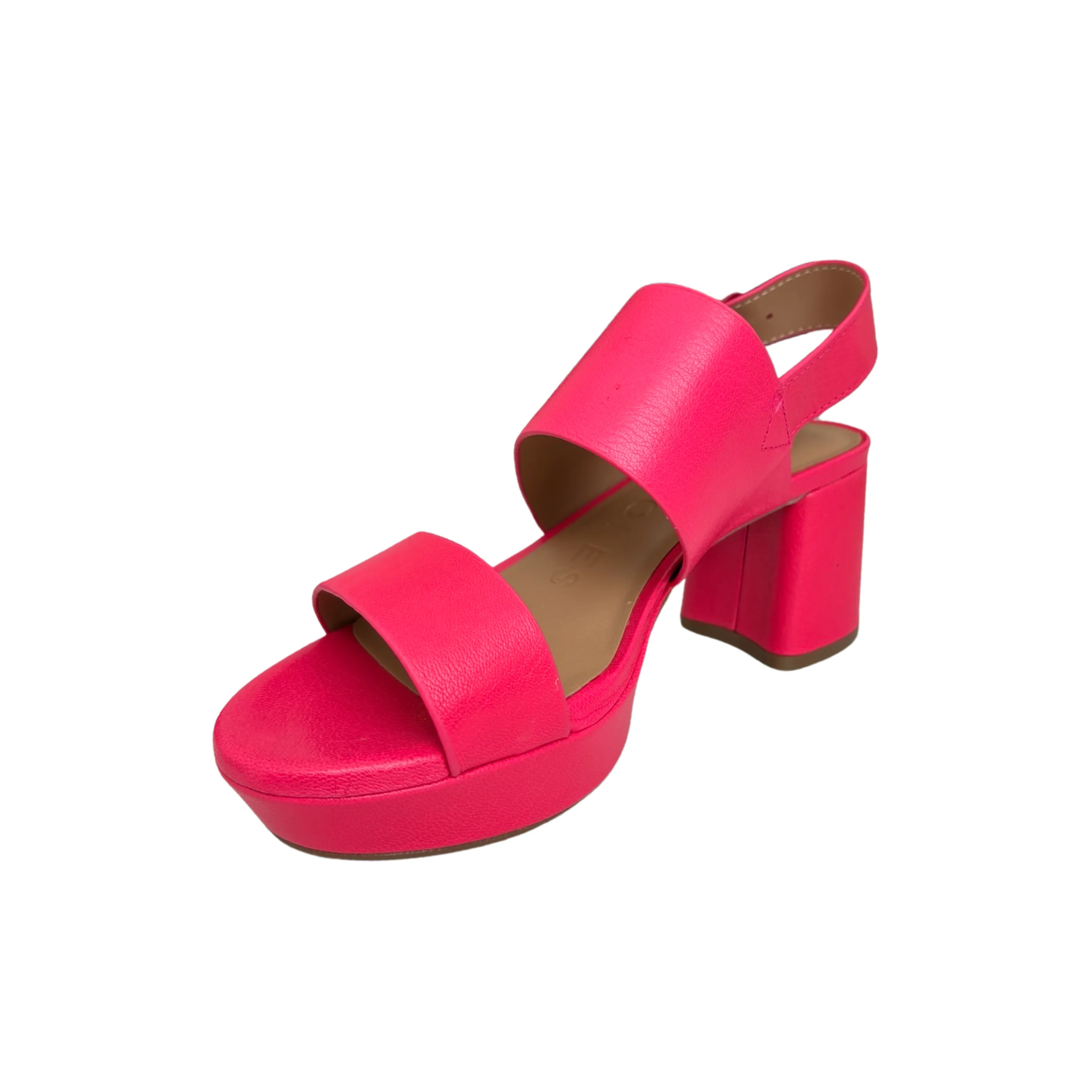 Pink Leather Camera Sandal