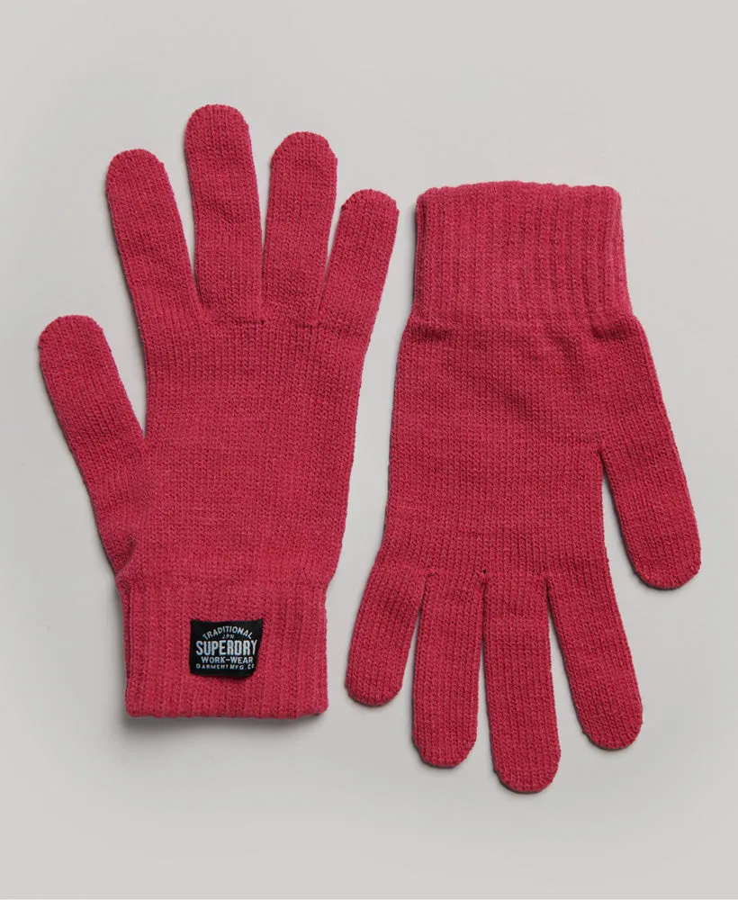 Pink Peacock Classic Knitted Gloves