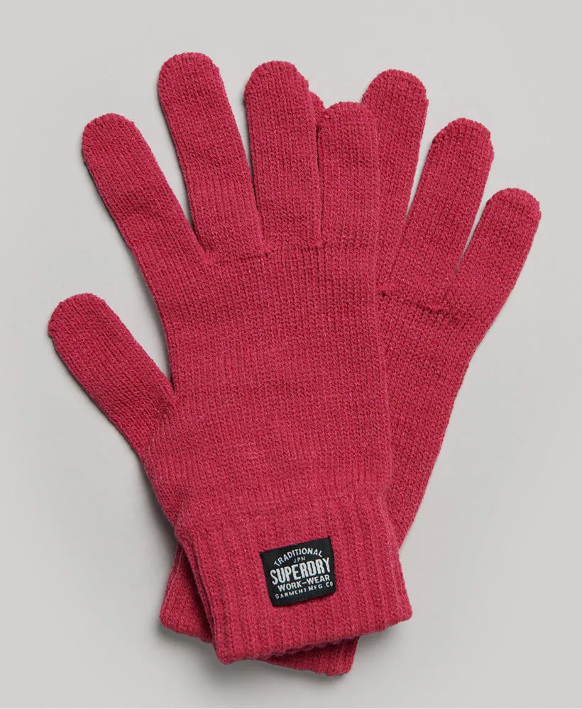 Pink Peacock Classic Knitted Gloves