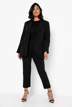 Plus Oversized Dad Blazer & Pants Suit