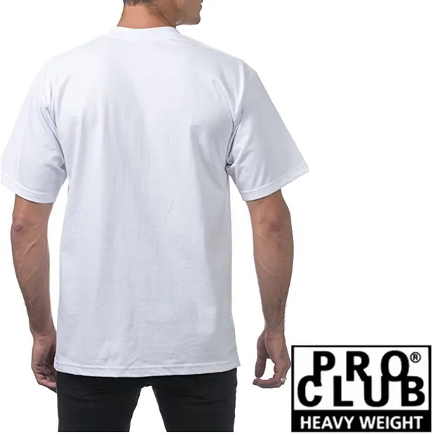 PRO CLUB  |Unisex Street Style V-Neck Plain Cotton Short Sleeves