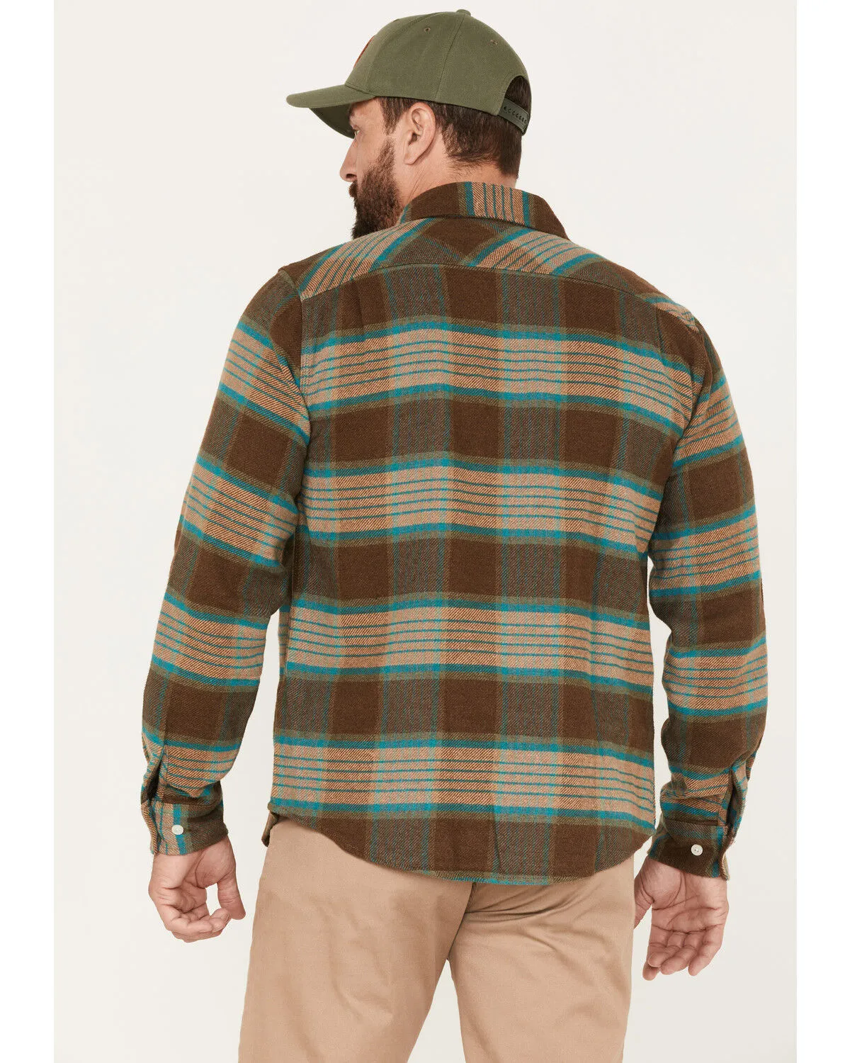 Product Name:  Brixton Men's Bowery Plaid Print Long Sleeve Button-Down Flannel Shirt