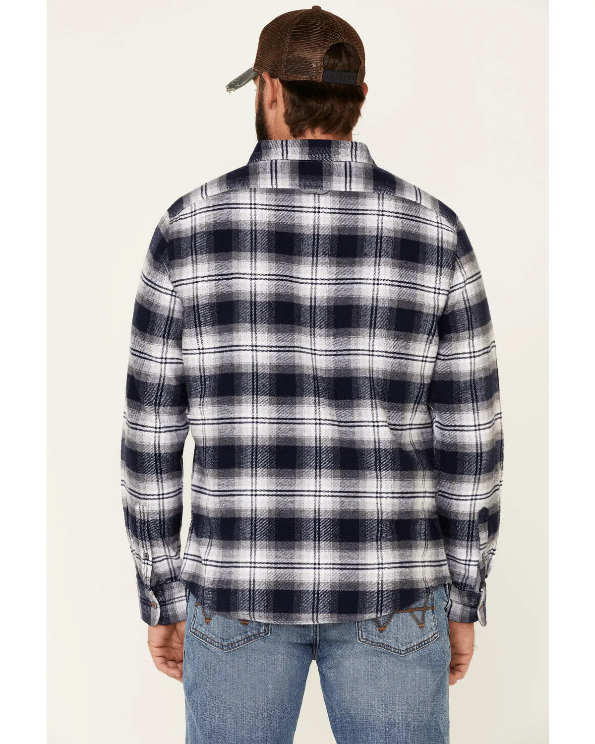 Product Name:  Flag & Anthem Men's Hanston Large Plaid Long Sleeve Western Flannel Shirt