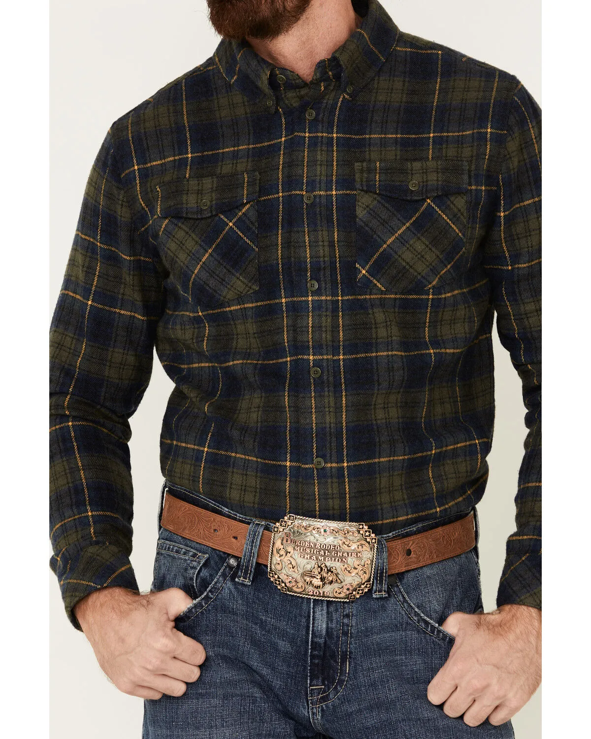 Product Name:  United By Blue Men's Responsible Plaid Long Sleeve Western Flannel Shirt