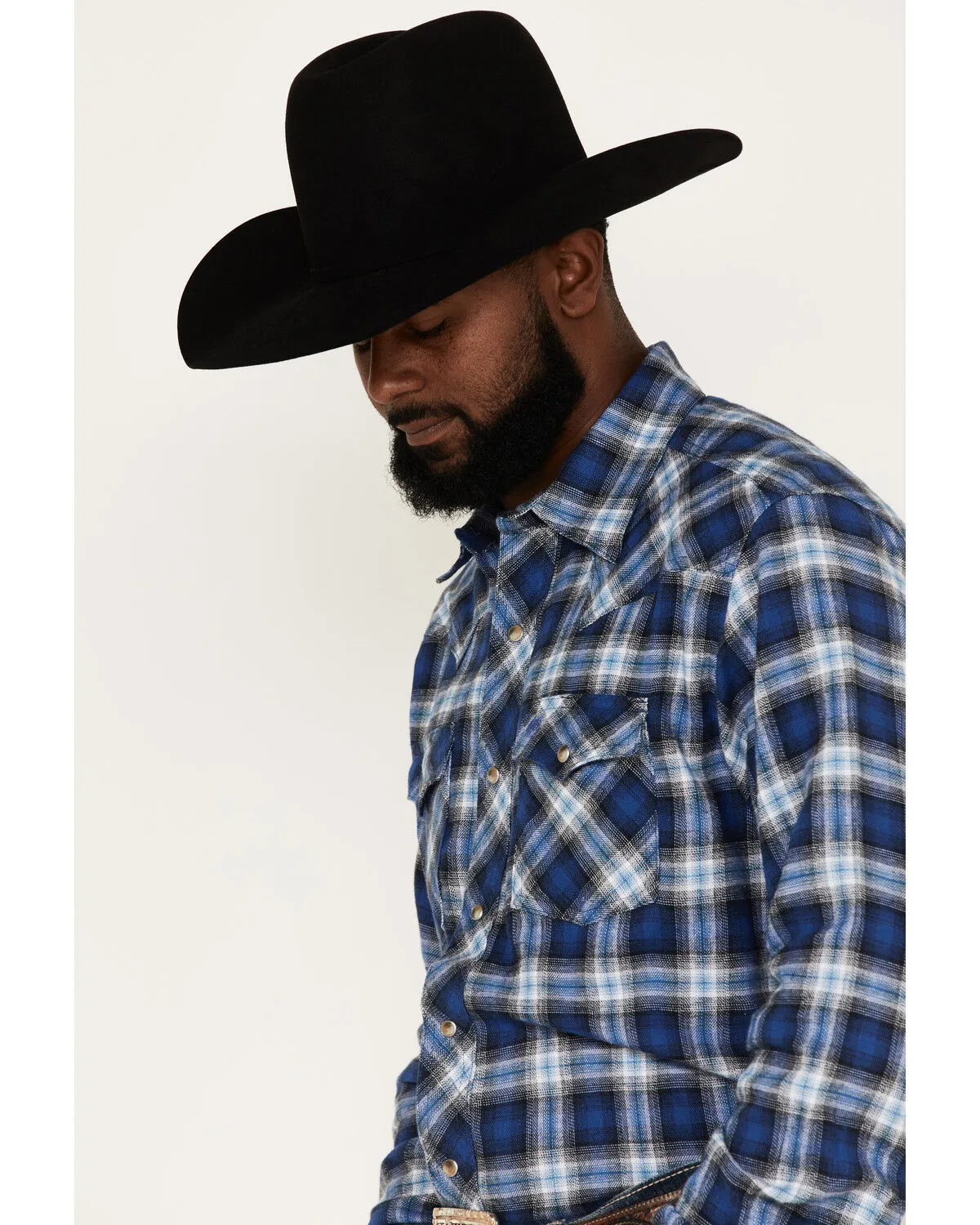 Product Name:  Wrangler Retro Men's Plaid Print Long Sleeve Snap Western Flannel Shirt