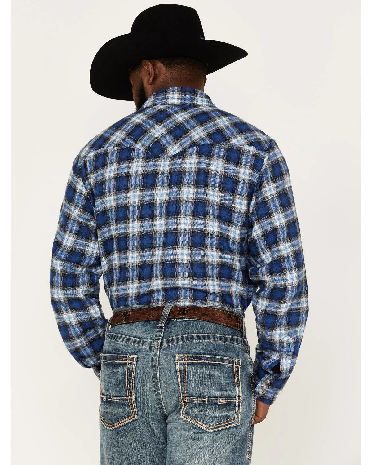 Product Name:  Wrangler Retro Men's Plaid Print Long Sleeve Snap Western Flannel Shirt