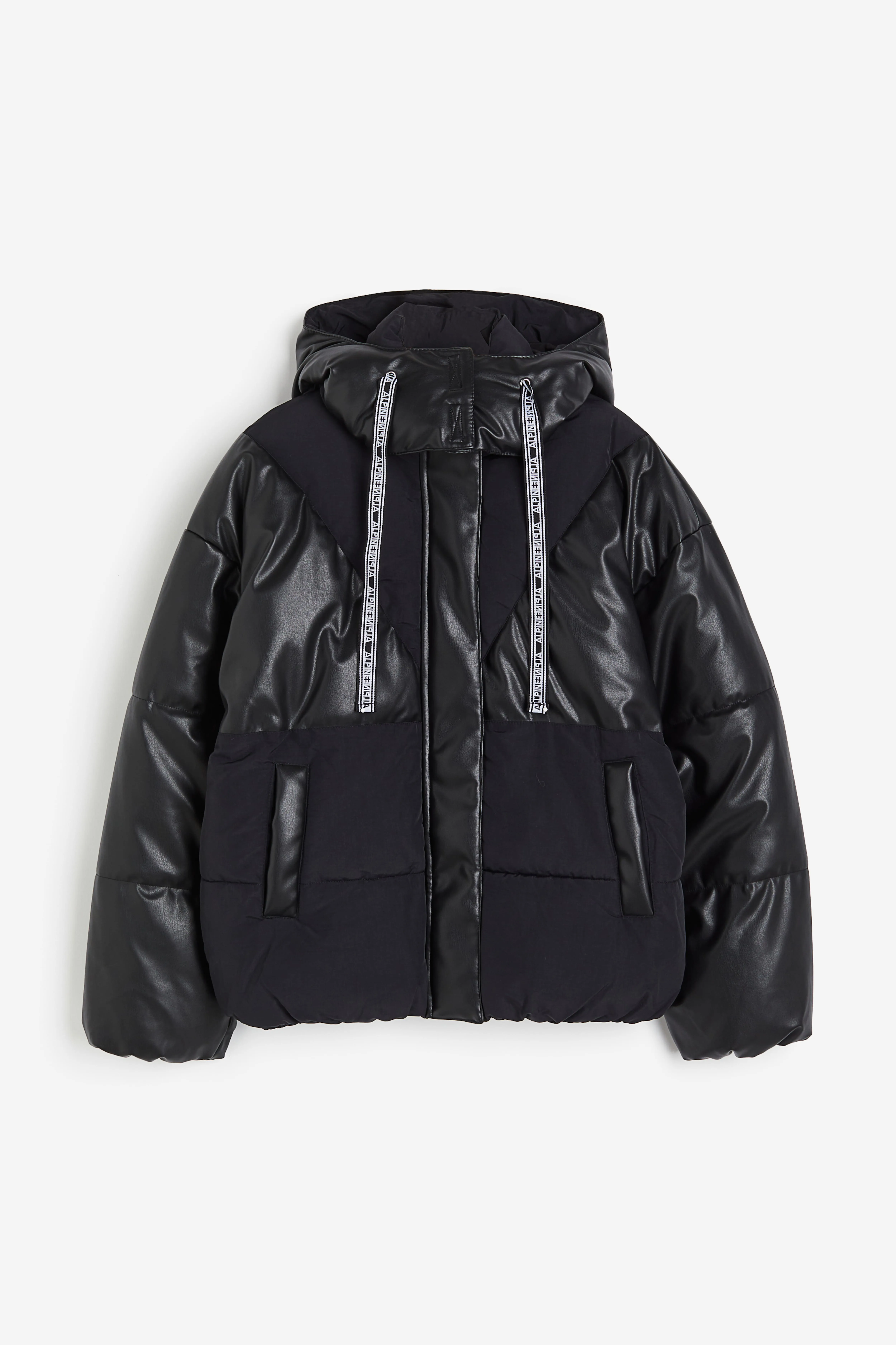 Puffer jacket - Long sleeve - Regular length - Black - Ladies | H&M GB