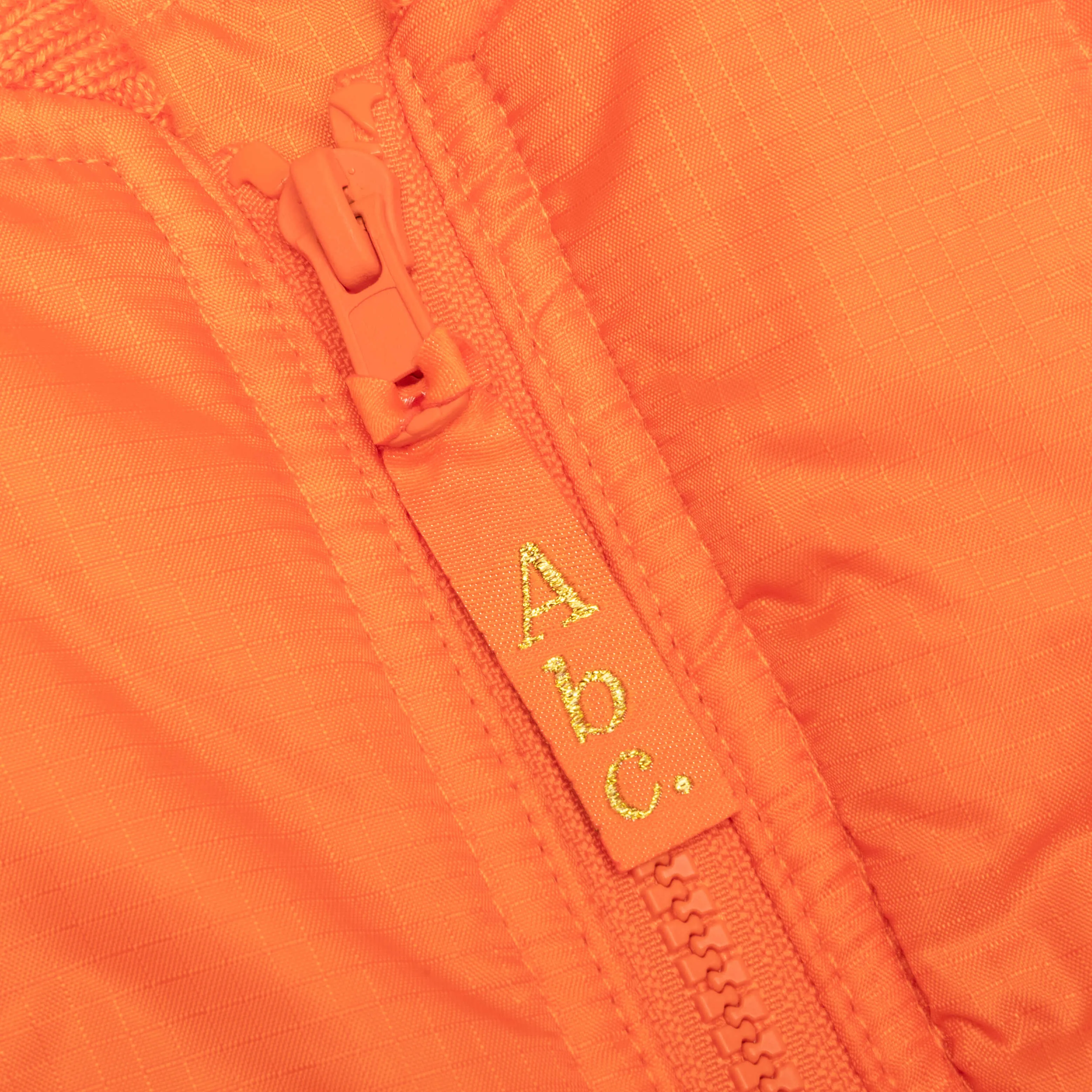 Puffer Vest in Carnelian Orange