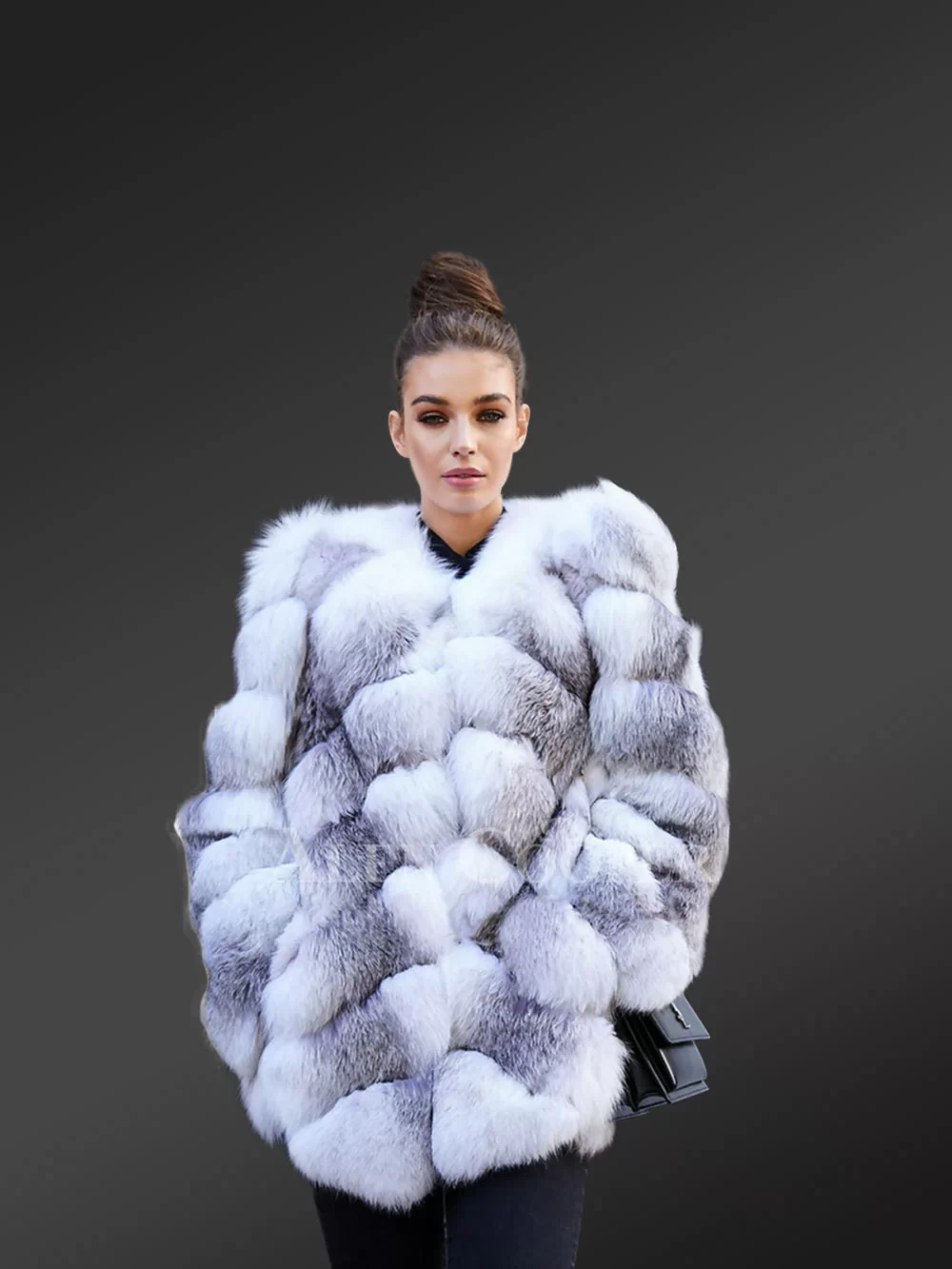 Real Fox Fur Winter Coat for Women