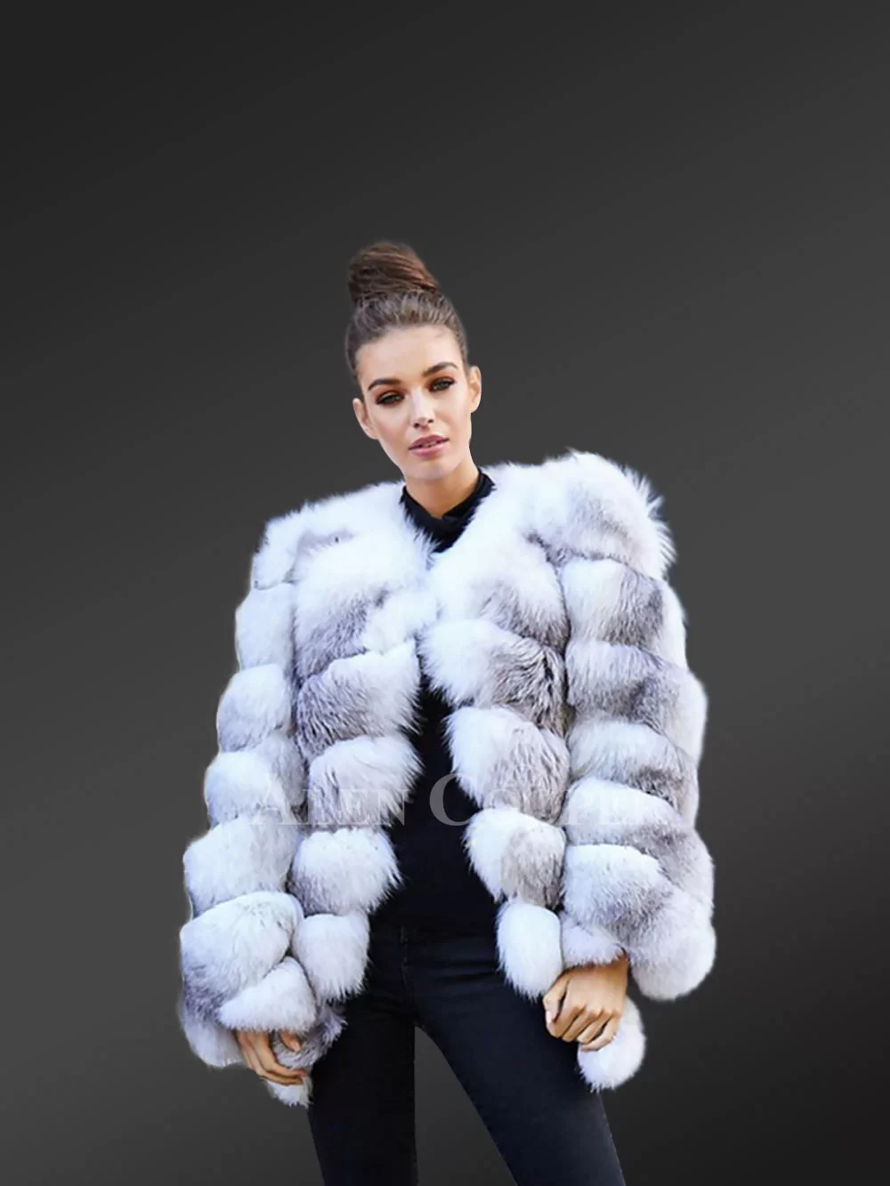 Real Fox Fur Winter Coat for Women