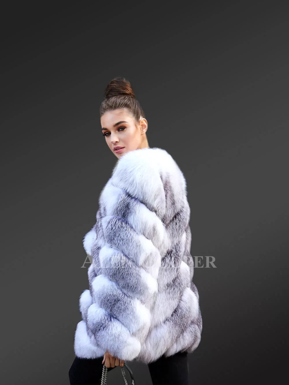 Real Fox Fur Winter Coat for Women