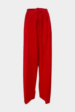 Red Wool Pants