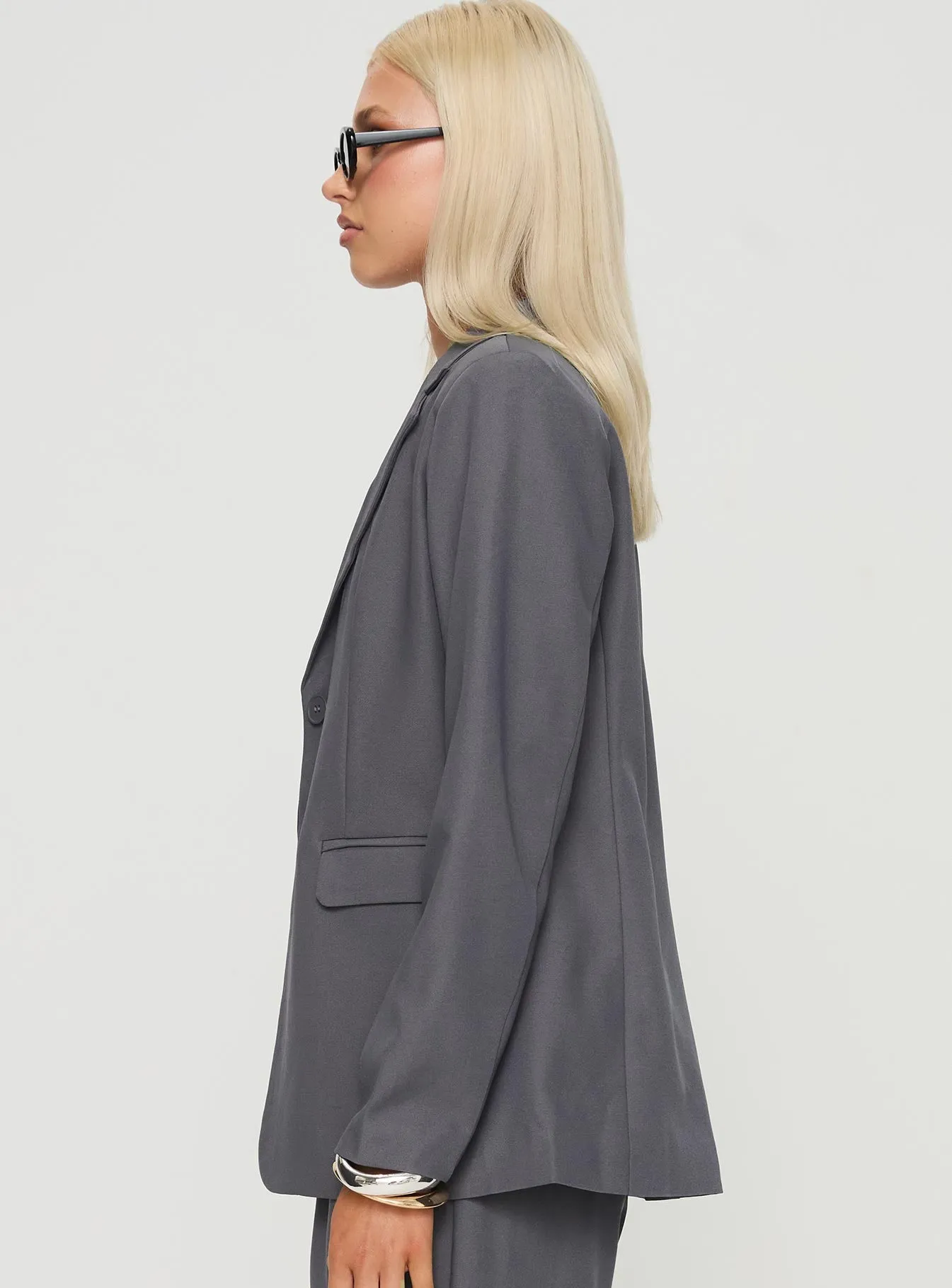 Relaxed Blazer Charcoal