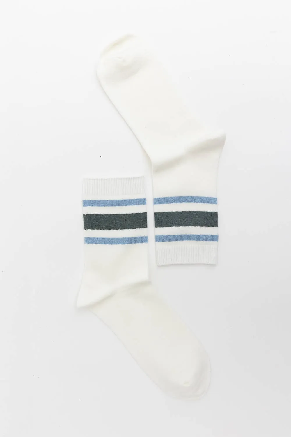 Retro Stripe Crew Socks