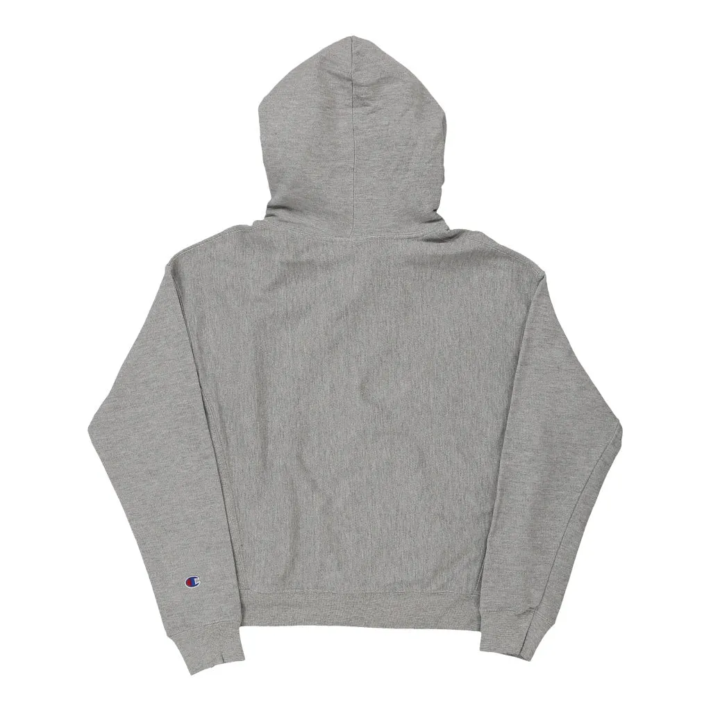 Reverse Weave Champion Hoodie - Medium Grey Cotton Blend