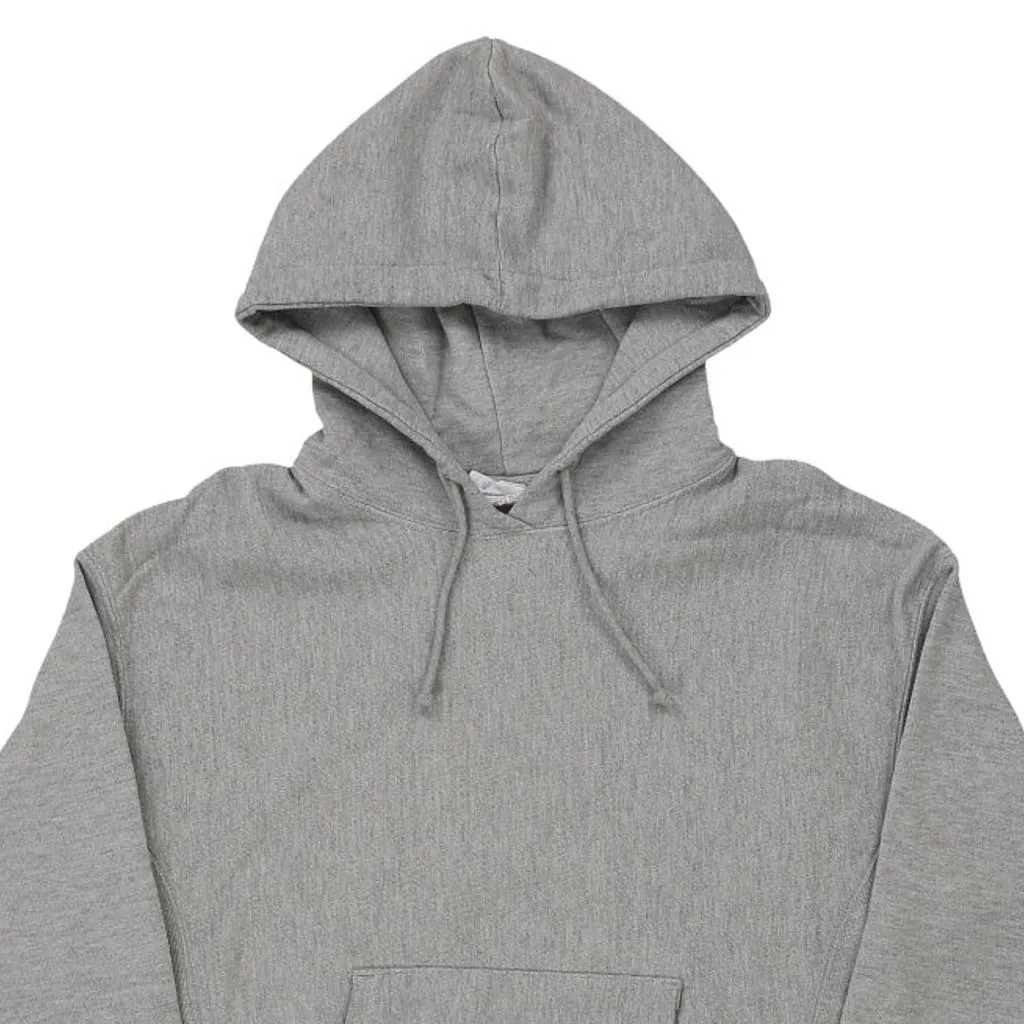 Reverse Weave Champion Hoodie - Medium Grey Cotton Blend