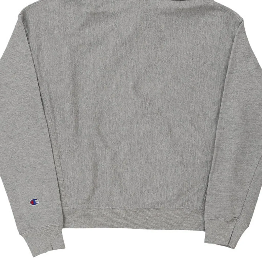 Reverse Weave Champion Hoodie - Medium Grey Cotton Blend