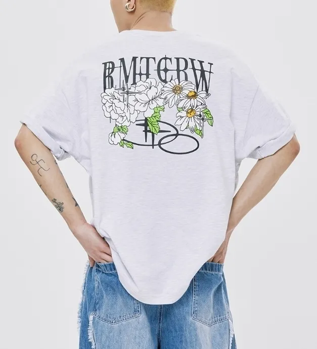 ROMANTIC CROWN  |Unisex Street Style Short Sleeves Oversized T-Shirts