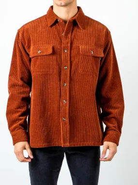 Rusty US COOP Corduroy Shirt - Brown Rust