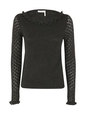 Scalloped Knit Top by See by Chloé