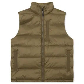 Sherman Convertible Puffer Vest - Olive Shop Now