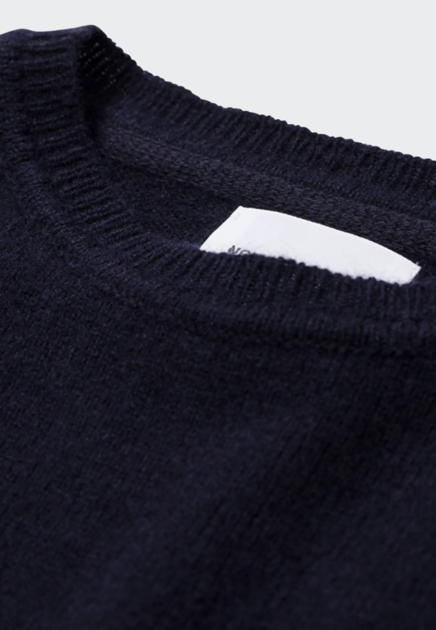 Sigfred Lambswool Sweater - Dark Navy