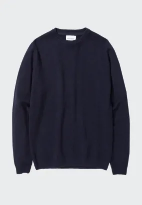 Sigfred Lambswool Sweater - Dark Navy