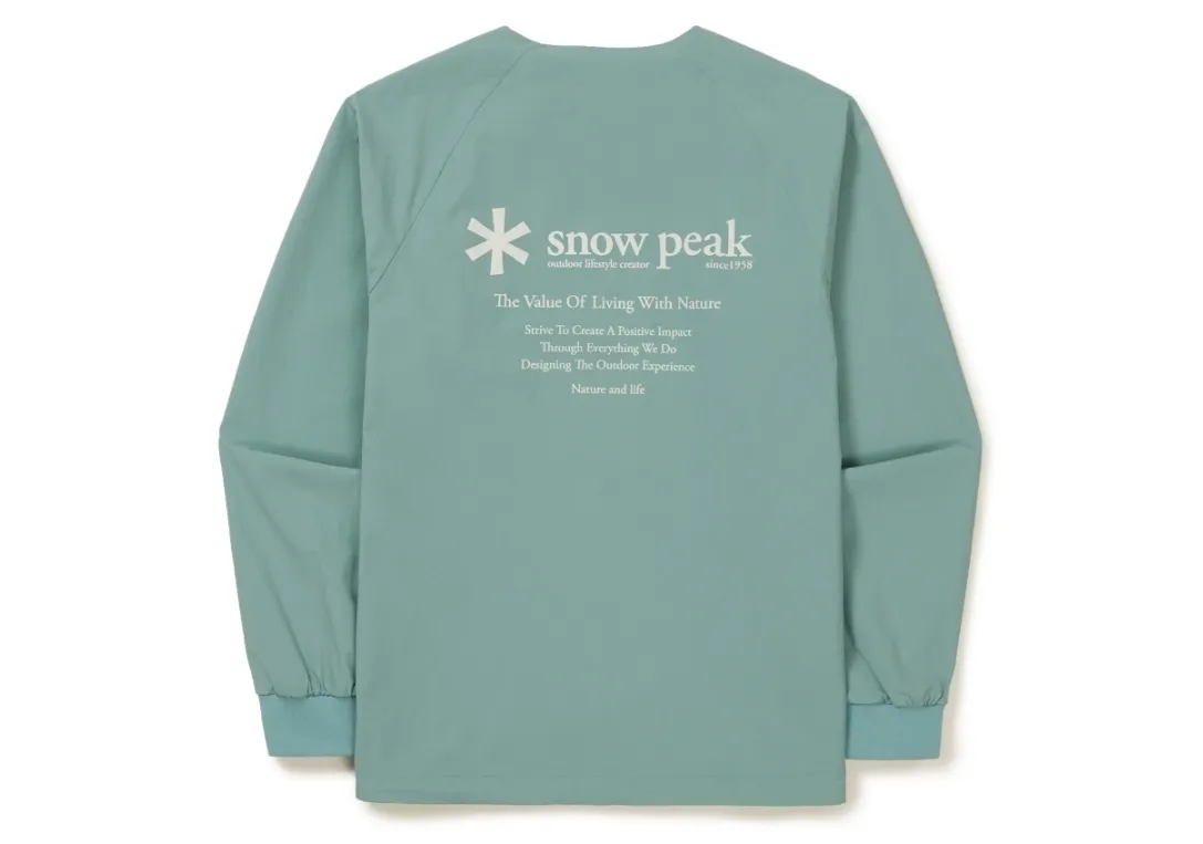 Snow Peak Street Style Long Sleeves Plain Logo Sweatshirts - Buy Now